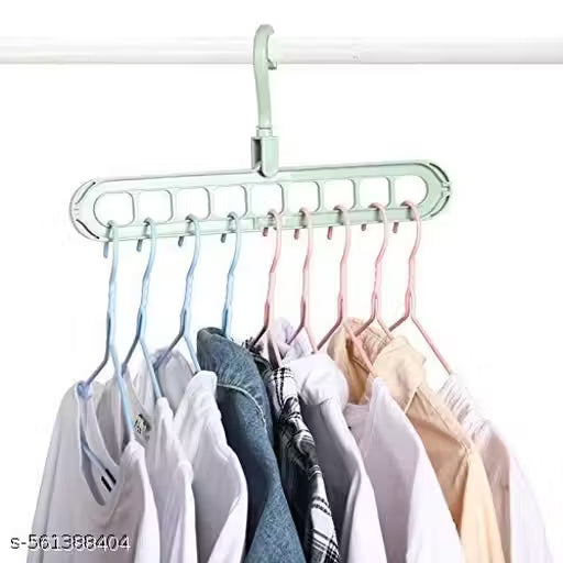 LAKHDATARENTERPRISE Set of 3 Space Saving Magic Hangers 9-Slot Closet Organizer